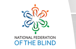 NFB Logo and tagline - Voice of the Nation's Blind